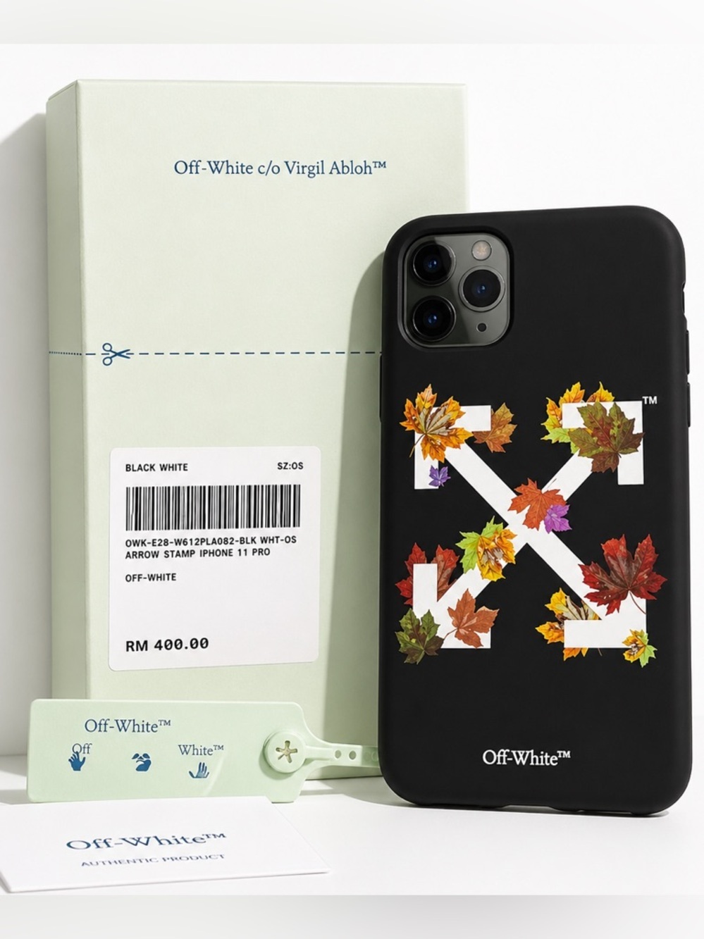 Off White Arrow Leaf iPhone 11 Pro Case Virgil Abloh NIB